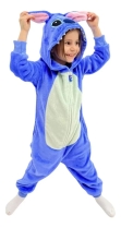 PIJAMA UNISSEX INFANTIL LONGO STITCH AZUL - MUNDO DOS PIJAMAS