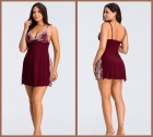 CAMISOLA DE ALÇA COM RENDA BICOLOR RUBRO - ESSENCIAL