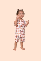 PIJAMA UNISSEX BABY MANGA CURTA E SHORT CACHORROS FAMÍLIA - BOCEJINHO