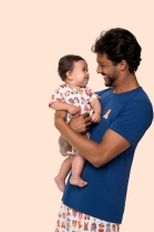 PIJAMA UNISSEX BABY MANGA CURTA E SHORT CACHORROS FAMÍLIA - BOCEJINHO