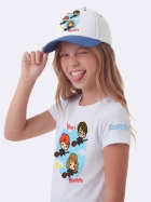 PIJAMA FEMININO JUVENIL MANGA CURTA E SHORT AZUL HARRY POTTER - VEGGI