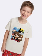PIJAMA MASCULINO INFANTIL MANGA CURTA E BERMUDA VERMELHO HARRY POTTER - VEGGI