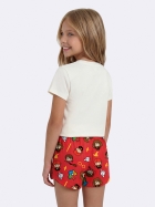 PIJAMA FEMININO INFANTIL MANGA CURTA E SHORT VERMELHO HARRY POTTER - VEGGI