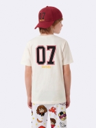 PIJAMA UNISSEX JUVENIL MANGA CURTA E CALÇA BRANCO OFF HARRY POTTER - VEGGI