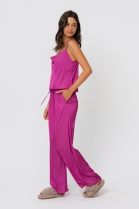 PIJAMA FEMININO DE ALÇA E CALÇA CETIM PINK - ACUO