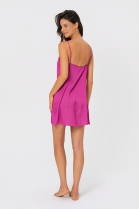 CAMISOLA CURTA DE AL&Ccedil;A CETIM PINK - ACUO