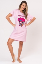 CAMISOLA MANGA CURTA ROSA FLORZINHA SUPERPODEROSAS - ACUO