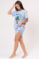 CAMISOLA MANGA CURTA AZUL LINDINHA SUPERPODEROSAS - ACUO