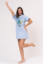 CAMISOLA MANGA CURTA AZUL LINDINHA SUPERPODEROSAS - ACUO