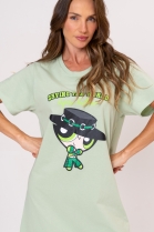 CAMISOLA MANGA CURTA VERDE DOCINHO SUPERPODEROSAS - ACUO