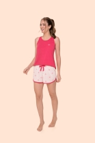 PIJAMA FEMINO DE REGATA E SHORT LOVE TENNIS - BOCEJINHO
